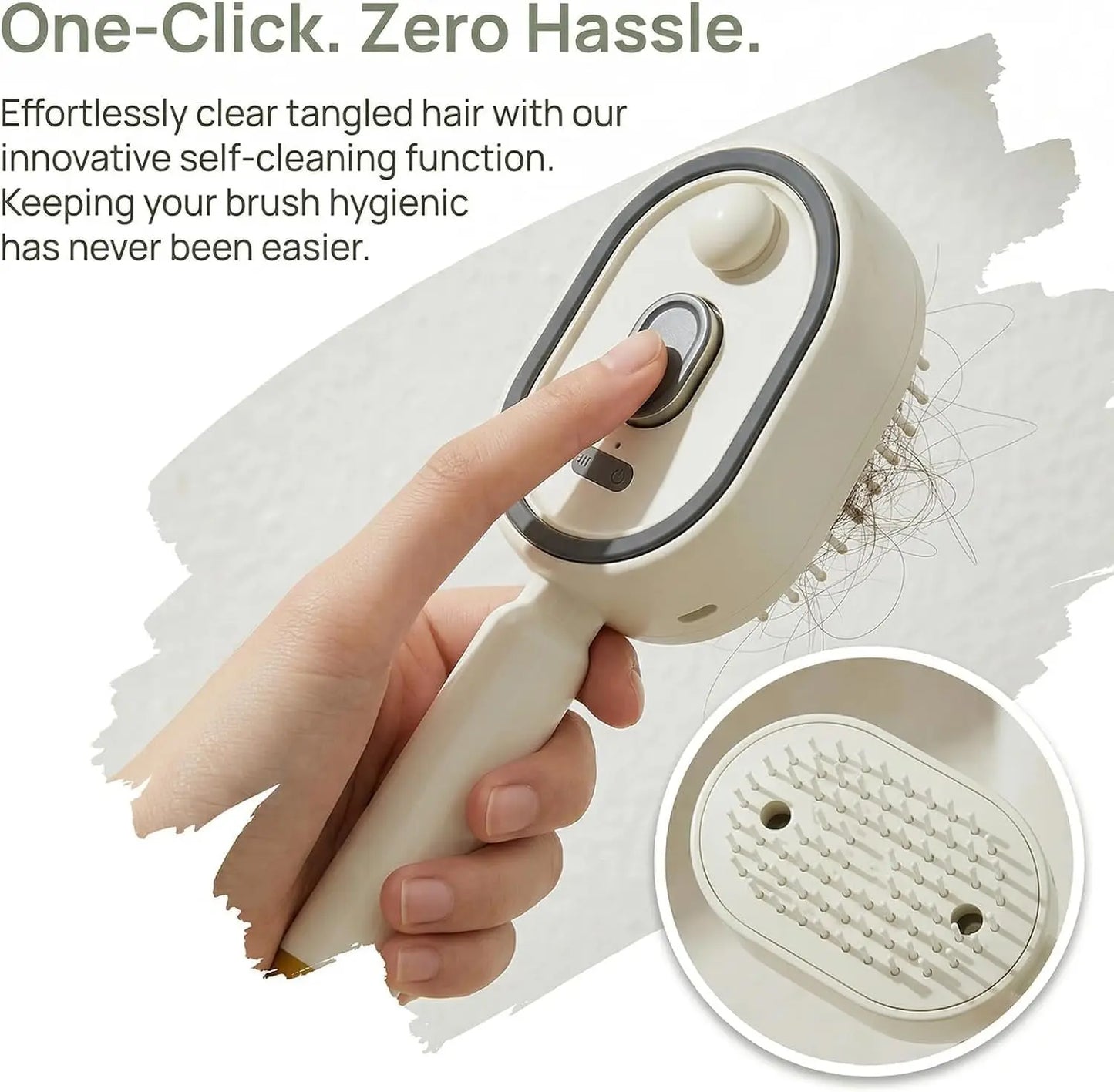 Electric Steam Hair Straightening Brush Comb With Mist