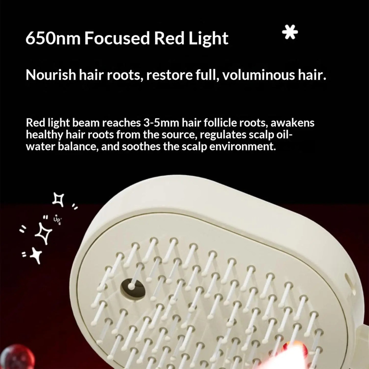 Electric Steam Hair Straightening Brush Comb With Mist